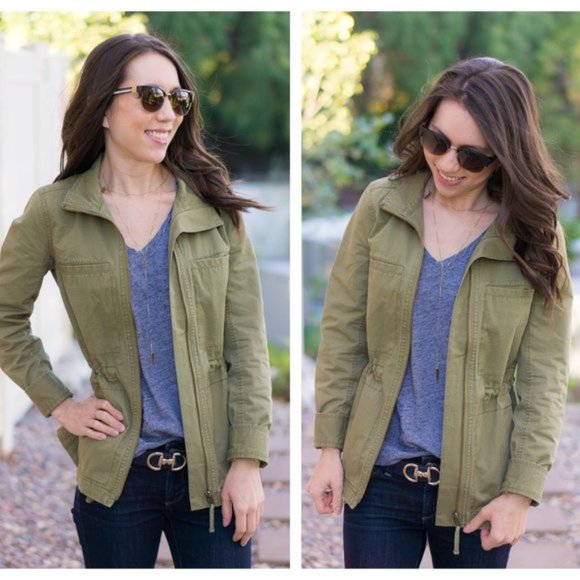 J. Crew Factory Olive Green Jacket - Picture 1 of 8